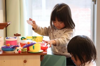 お料理に夢中