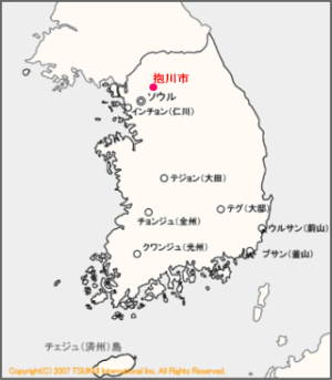 韓国地図