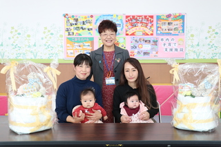 渡辺市長と親子