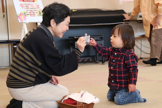 ボランティアさんと子ども