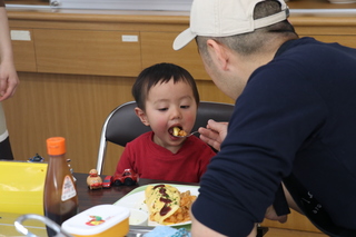 大きなおくちで「あーん」