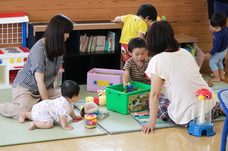 親子の様子