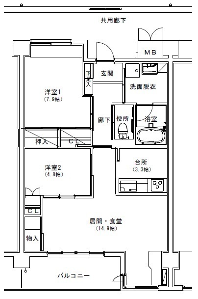 Cタイプの間取り