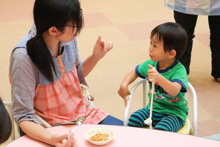 親子の様子