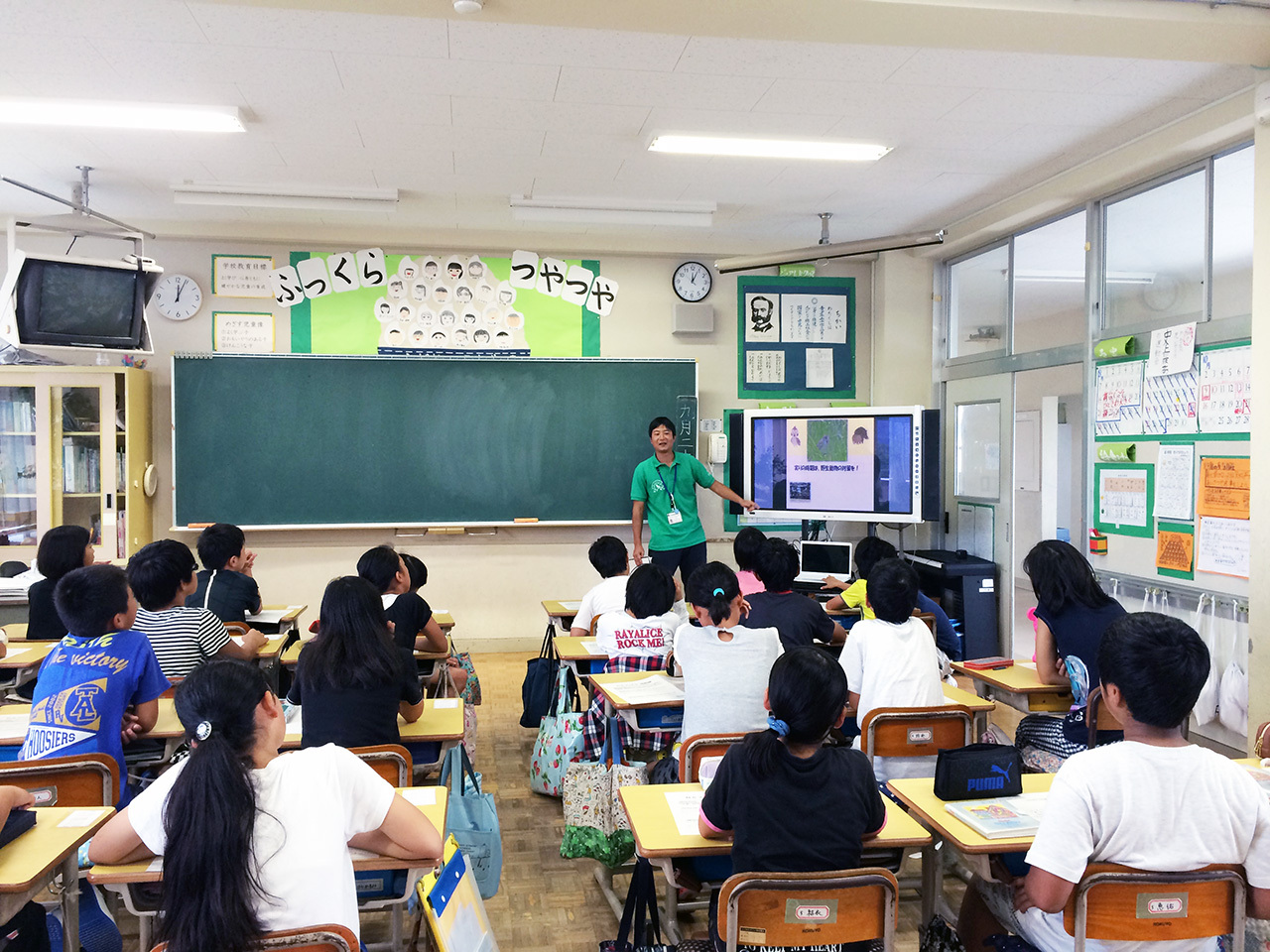 北杜市南アルプスユネスコエコパーク地域連絡協議会作成-授業風景