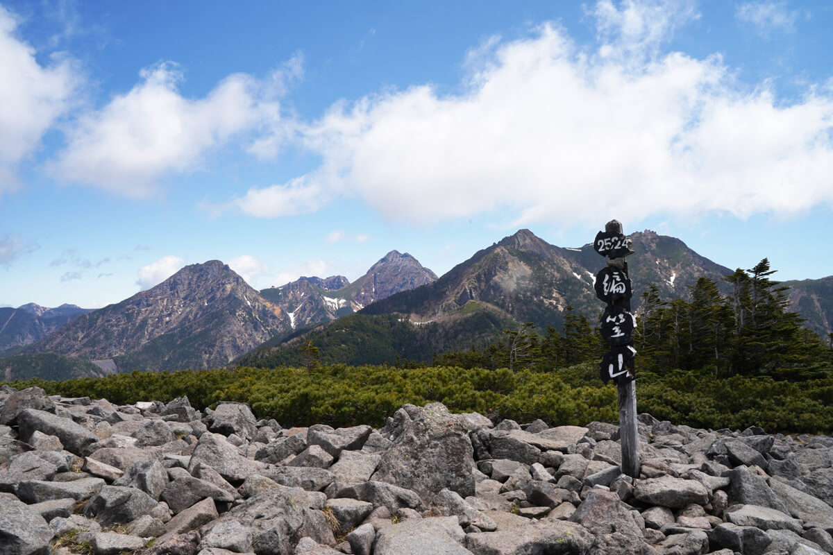 編笠山