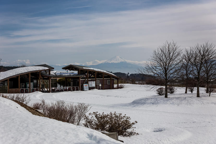 フィオーレ小淵沢から望む富士山の写真