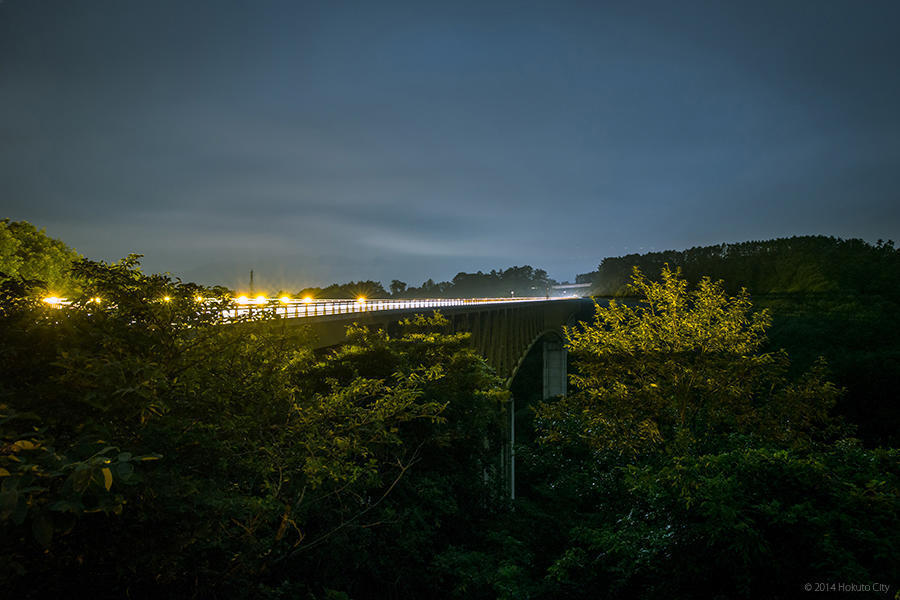 07.高原大橋からの八ヶ岳と川俣川渓谷 04の写真