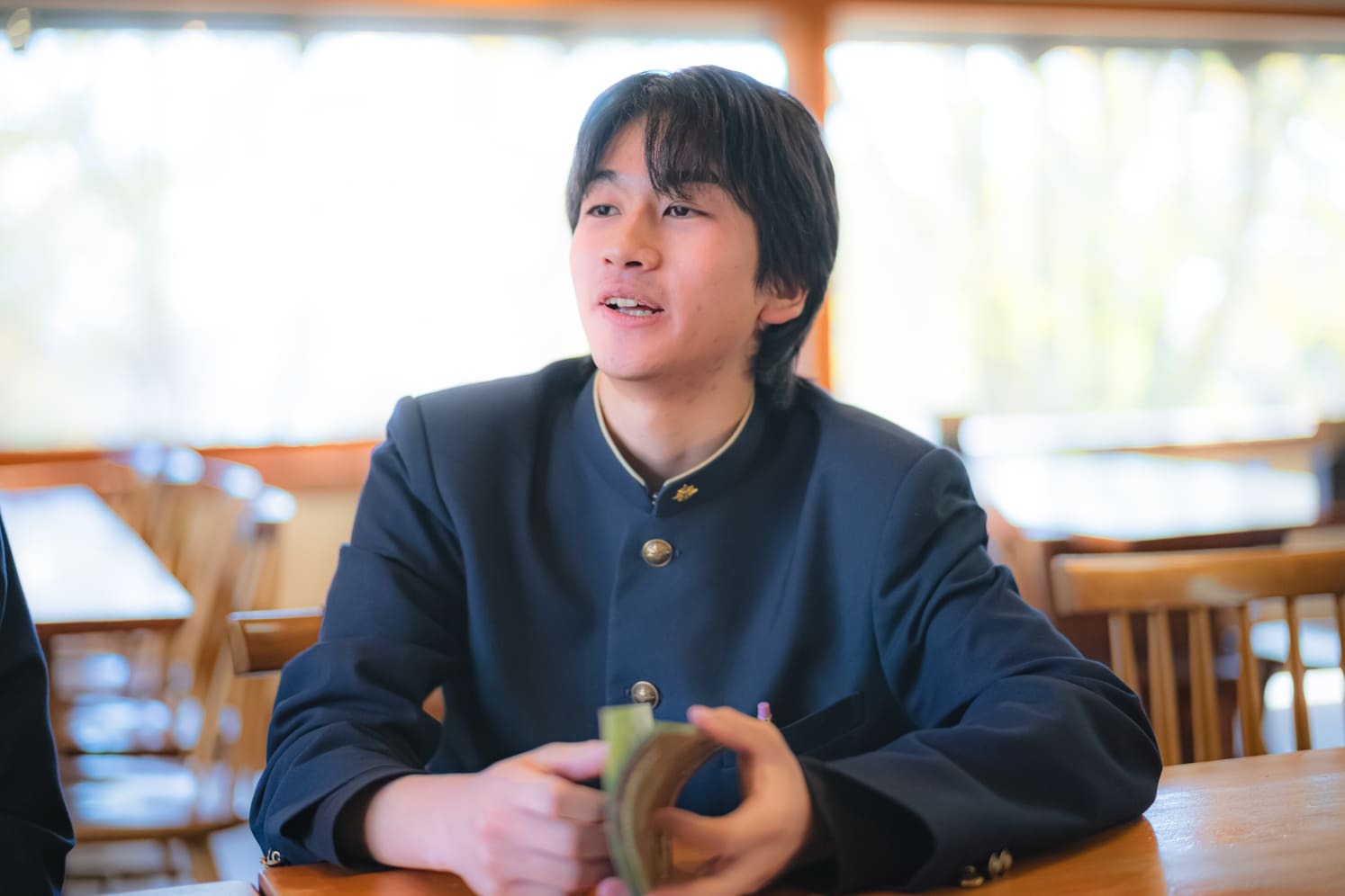 視察後高校生インタビュー