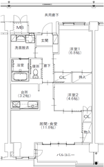 はっぴいタウン須玉Cタイプ間取り