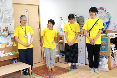 3防災ママ@北杜のメンバー4人.JPG