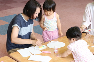 スタンプアートの様子