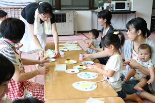 スタンプアートの様子