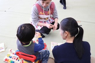 親子の様子