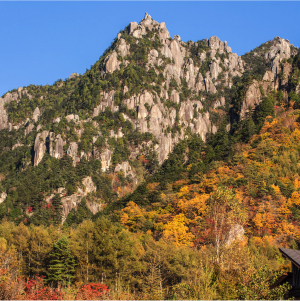 太陽と茅ヶ岳・瑞牆山エリア