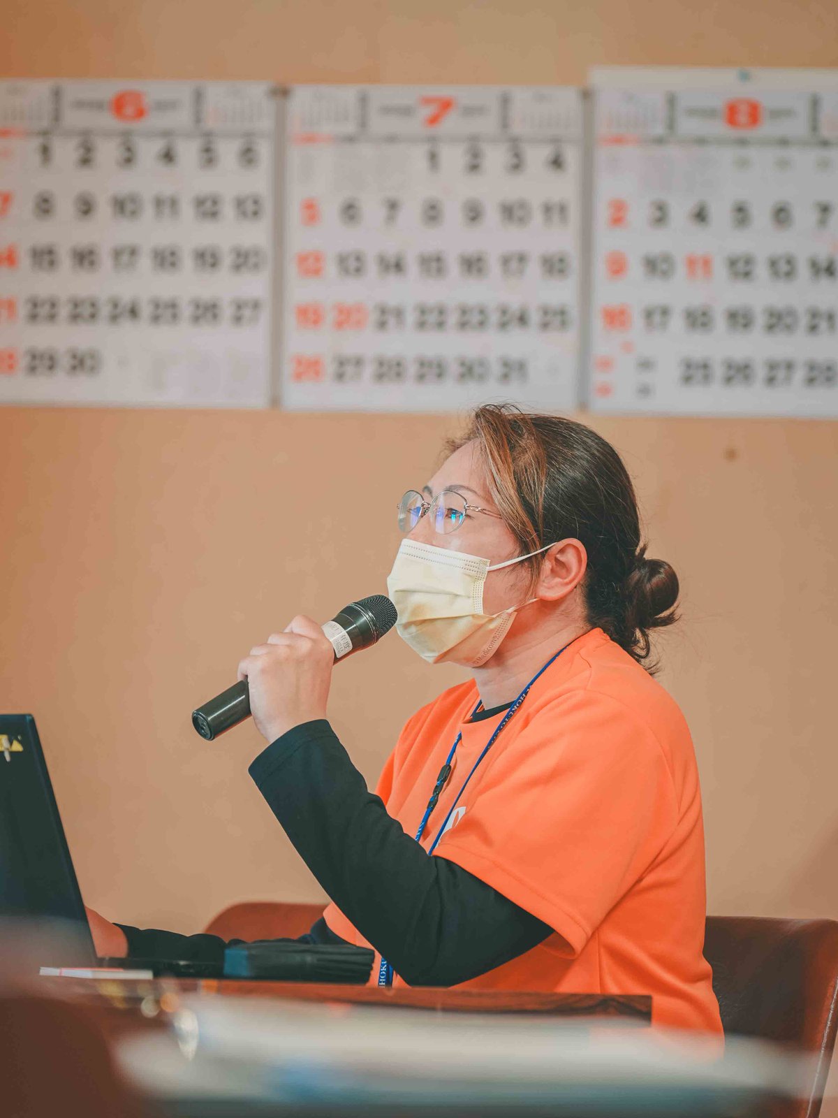 第2回「深める」の講座で話す様子